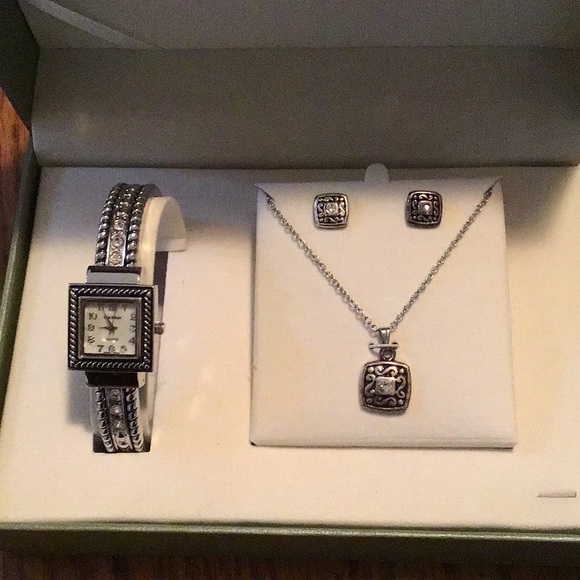 NWT COTE D’AZUR SILVER JEWELRY SET - Picture 2 of 12